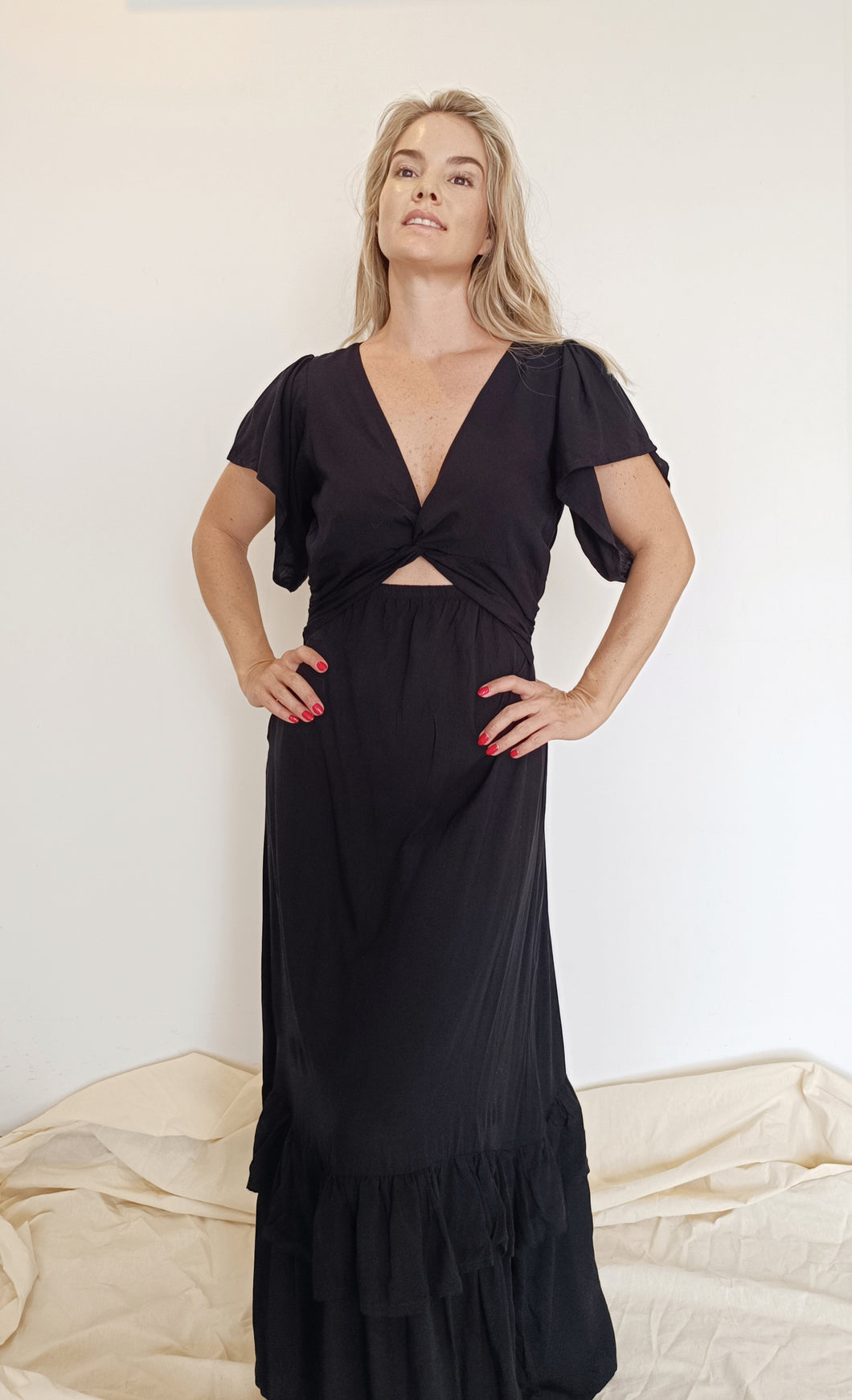 Vestido Bangala negro