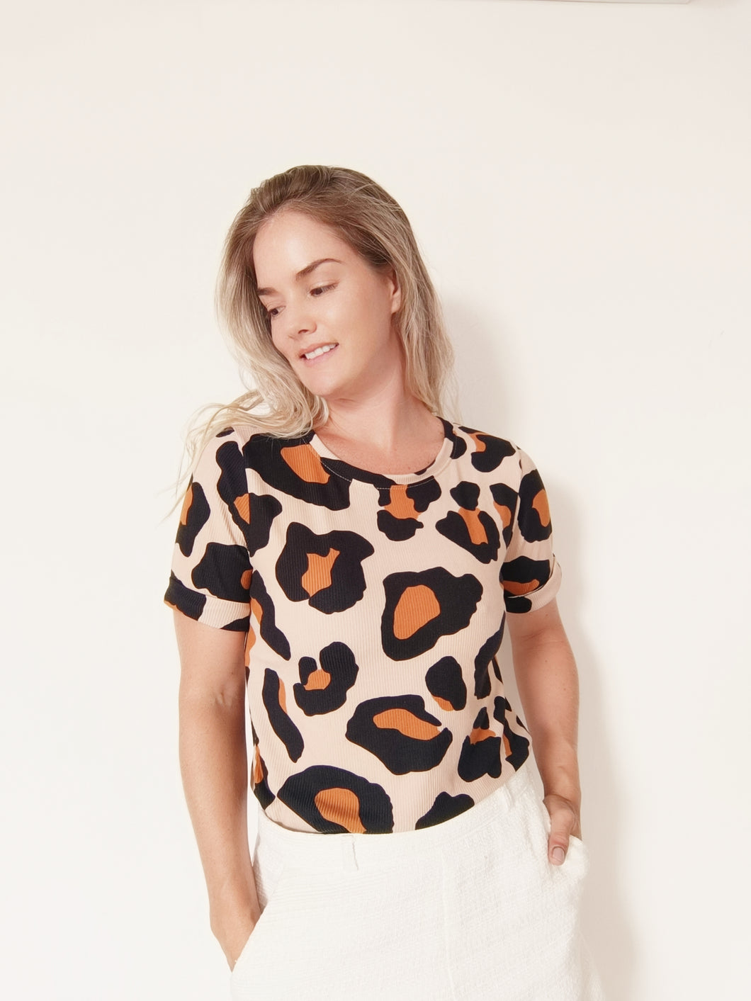 Camisa Suiza animal print